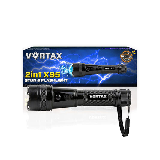 💥 2025 Upgraded 75% OFF ️🔦 VORTAX X95 2in1 Tactical Stun & Flashlight ⚡ Light Your Path,  Stop Any Threat