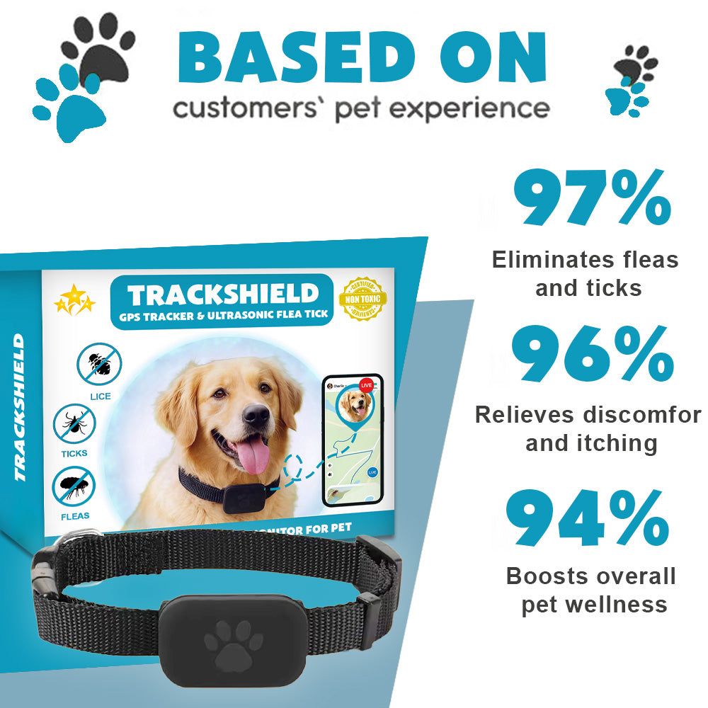 🎉 2025 Hot Sale 70% OFF ️⏳ PetCare™ TrackShield GPS Collar with Ultrasonic Flea & Tick Repellent
