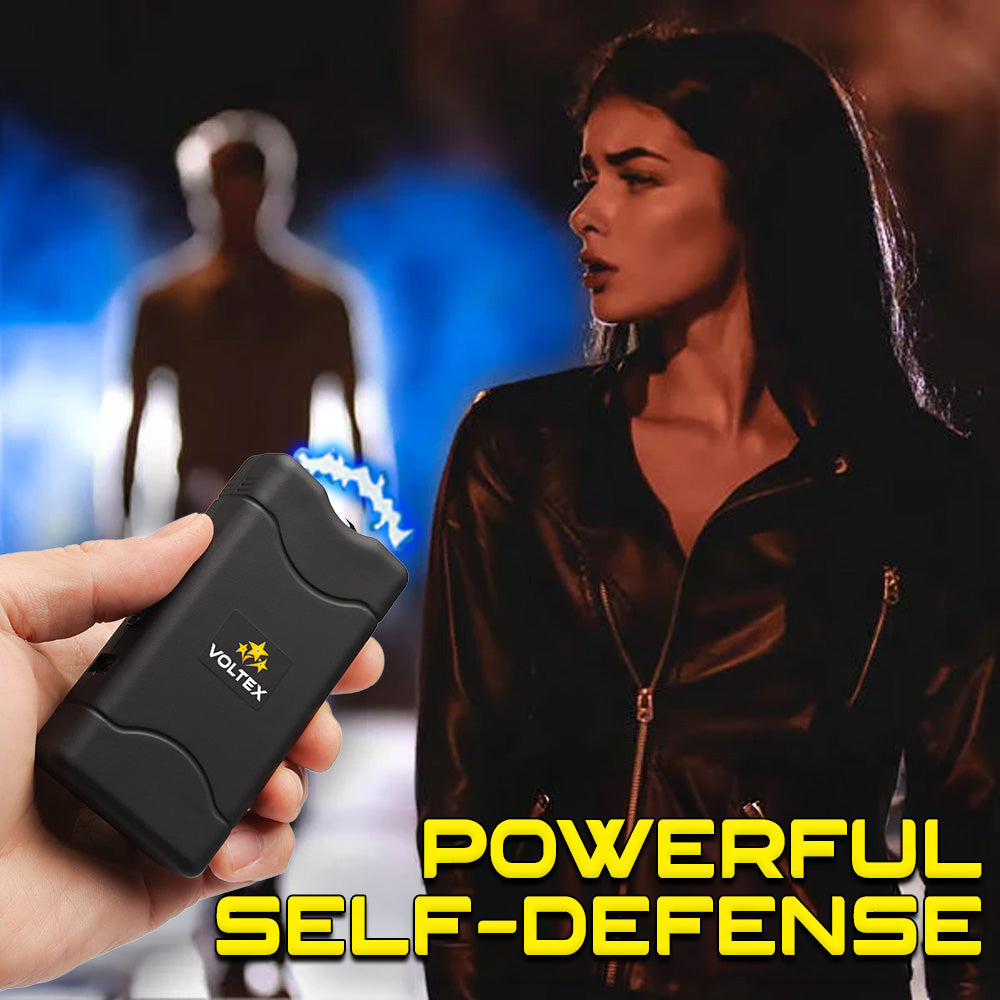 ️💥 2025 Big Sale 70% OFF ️🔥 VOLTEX MaxZap 25,000,000 🔦 2-in-1 Stun Gxn With LED Flashlight ⚡ Smart Defense - Stay Safe