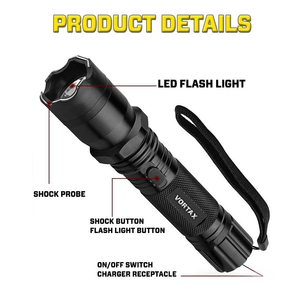 💥 2025 Upgraded 75% OFF ️🔦 VORTAX X95 2in1 Tactical Stun & Flashlight ⚡ Light Your Path,  Stop Any Threat