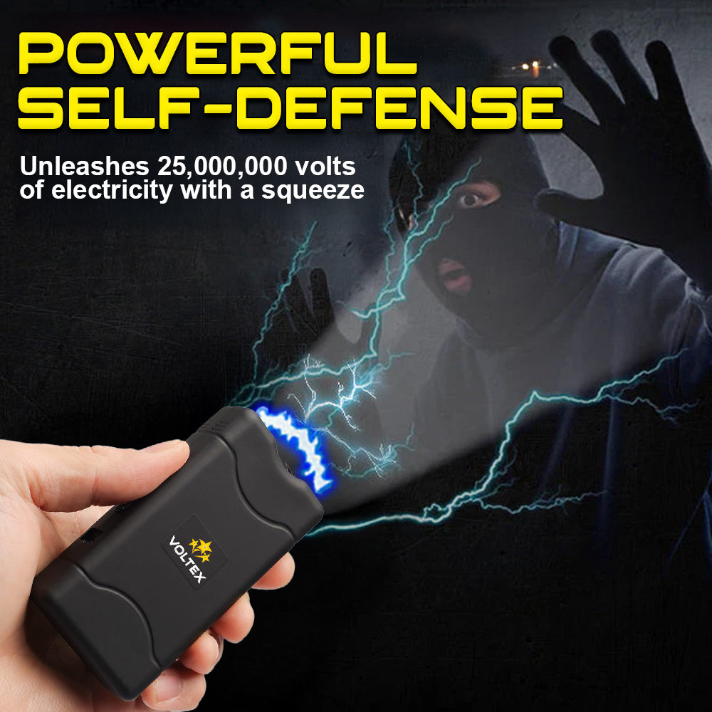 ️💥 2025 Big Sale 70% OFF ️🔥 VOLTEX MaxZap 25,000,000 🔦 2-in-1 Stun Gxn With LED Flashlight ⚡ Smart Defense - Stay Safe