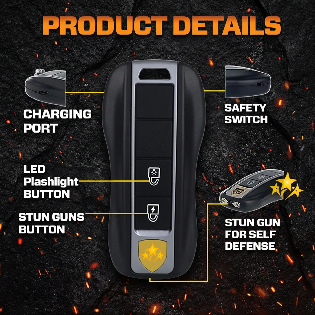 💥 2026 Christmas Sale 75% OFF ️🔦 SUPTRUCK™ Voltax V75 Stun Car Keychain ⚡