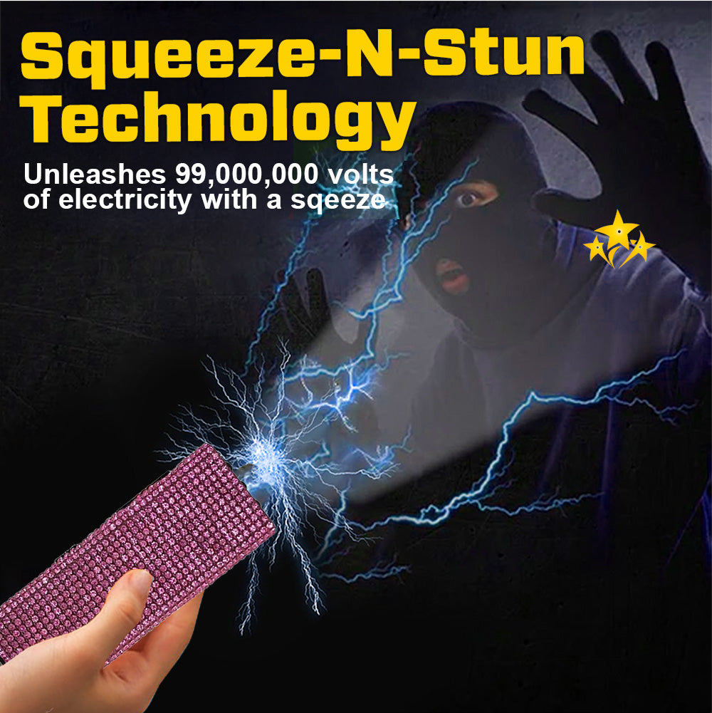 🛡️ 2025 Limited VORTAC V99 Stun & Flashlight Bling Keychain