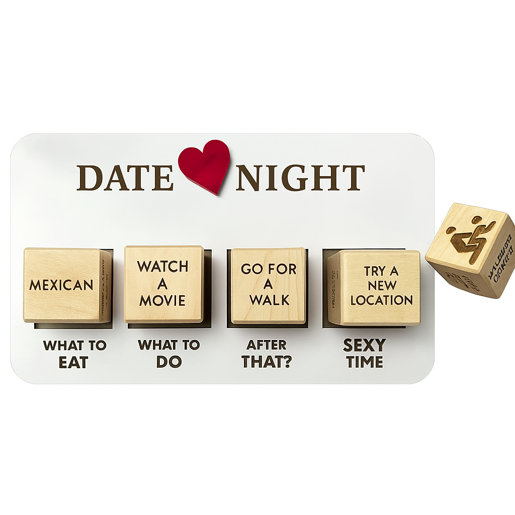 🎲 Romantic Date Night Dice Game 💕 Fun 5 Dice Set For Couples