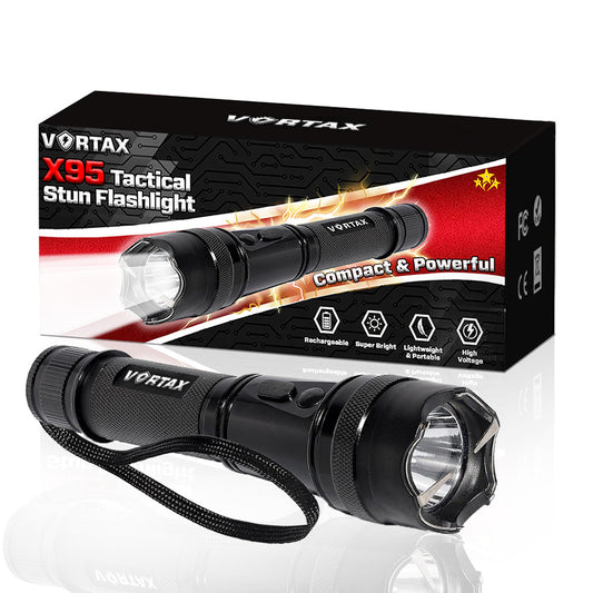 💥 2025 Upgraded 75% OFF ️🔦 VORTAX X95 Tactical Stun Flashlight ⚡Ultimate 2-IN-1 Power
