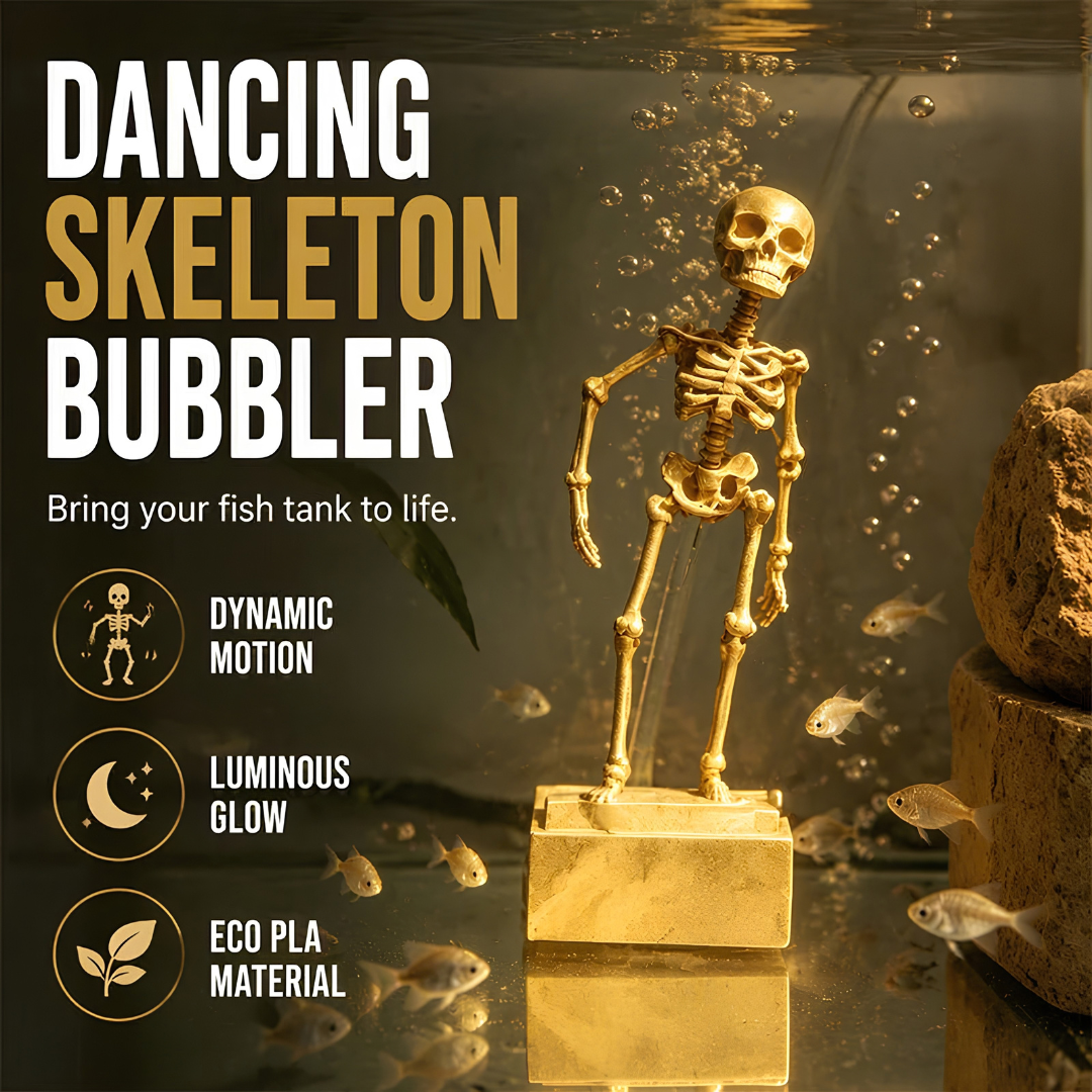 🎃 EARLY HALLOWEEN SALE 49% OFF ⏰ Aquarium Dancing Skeleton Bubbler 🫧