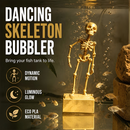 🎃 EARLY HALLOWEEN SALE 49% OFF ⏰ Aquarium Dancing Skeleton Bubbler 🫧