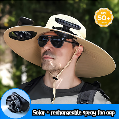 🔥 2026 Summer Sale 70% OFF 💥 New Ultra-Wide Brim Solar Mist Fan Hat ✨