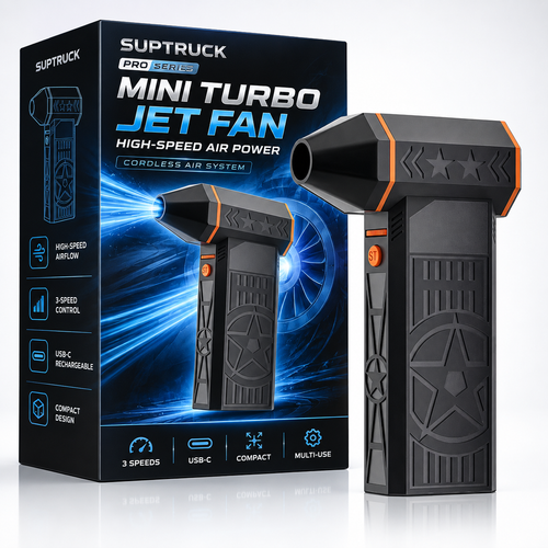 🔥 LAST DEAL 70% OFF 💨 2026 UPGRADED SUPTRUCK™ Portable Mini Turbo Jet Fan