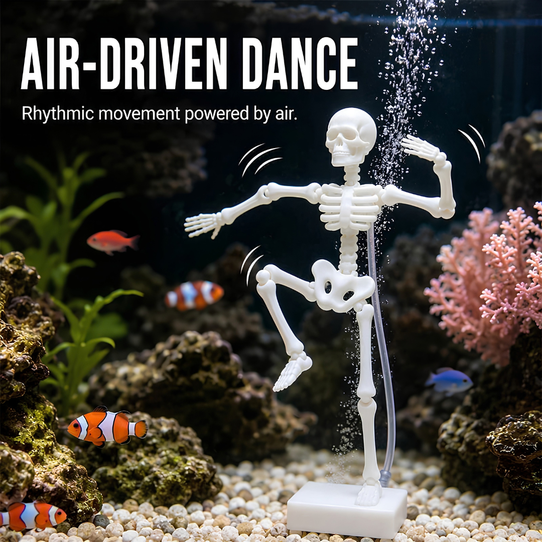 🎃 EARLY HALLOWEEN SALE 49% OFF ⏰ Aquarium Dancing Skeleton Bubbler 🫧