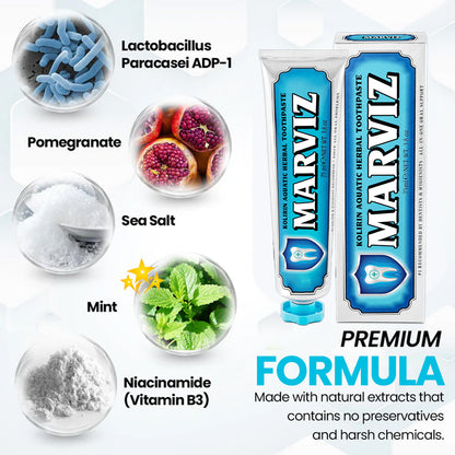 💥 2025 Super Sale 75% OFF ️🦷 Marviz™ Kolirin Aquatic Herbal Toothpaste - Solve all Oral Problems