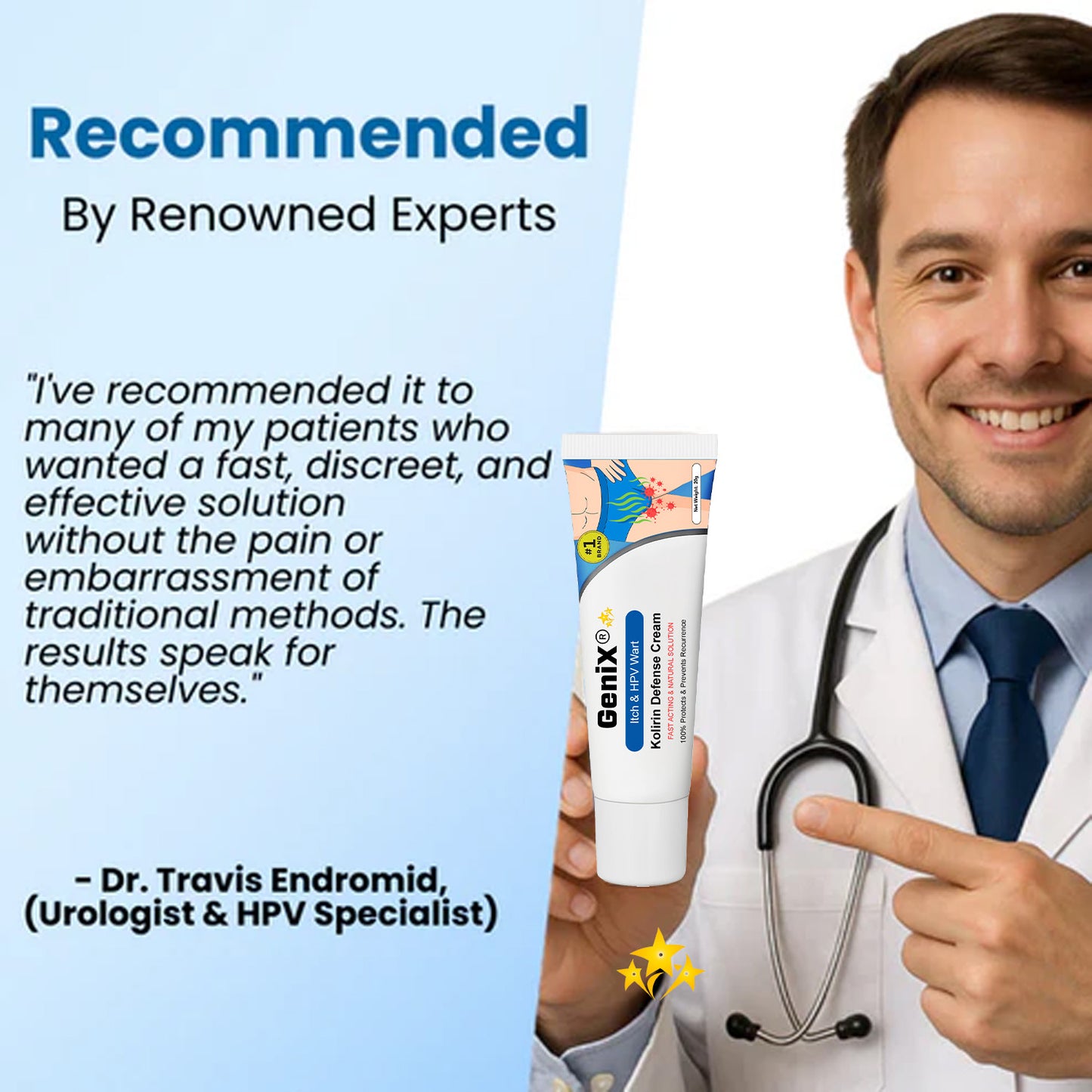 2025 Upgrade GeniX® Itch & HPV Wart Kolirin Defense Cream