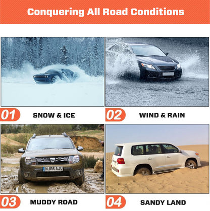 🎄Pre-Christmas Sale 70% OFF🔥2025 Upgraded SUPTRUCK™ SnowTrax Tire Chains (10PCs/Box)