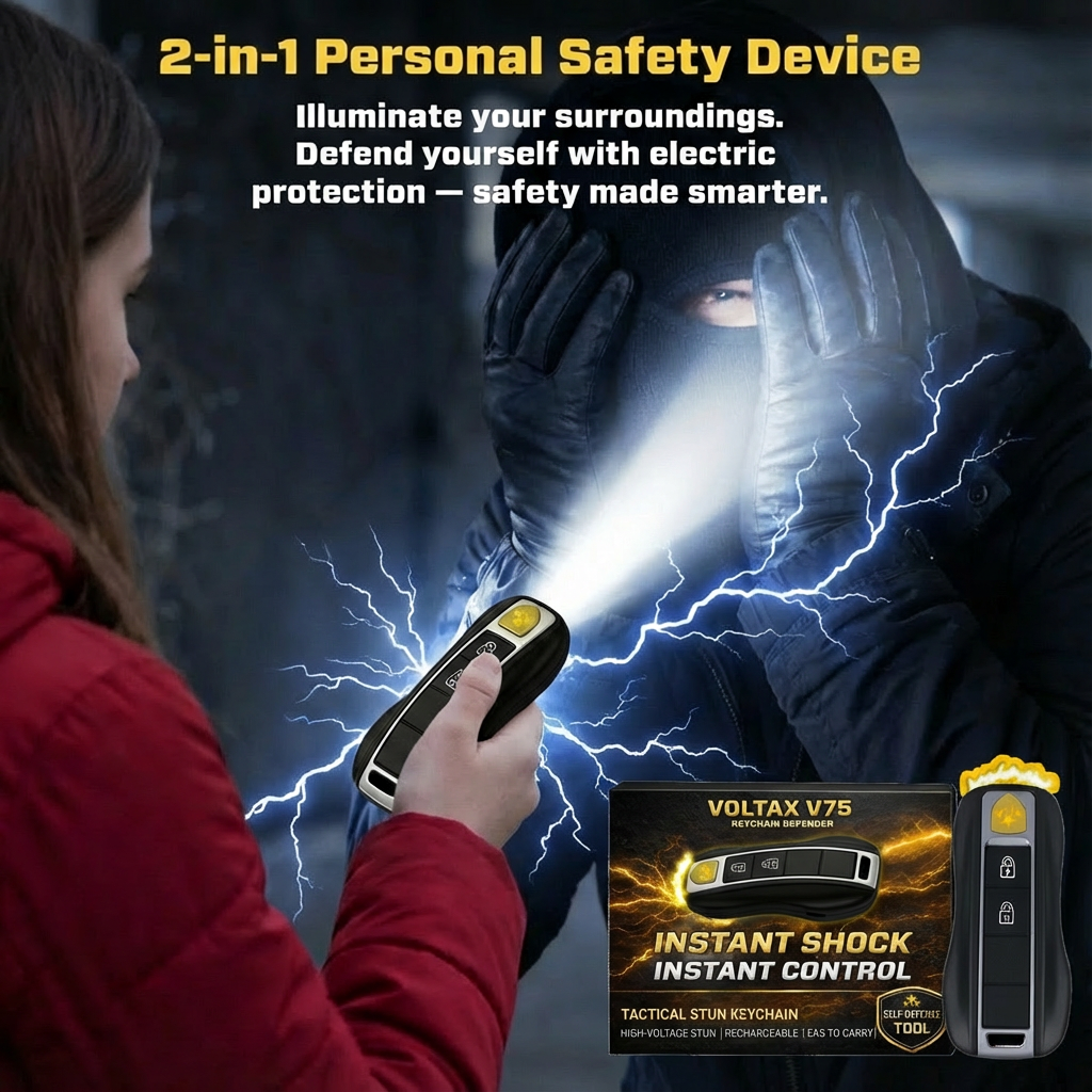💥 2026 Christmas Sale 75% OFF ️🔦 SUPTRUCK™ Voltax V75 Stun Car Keychain ⚡