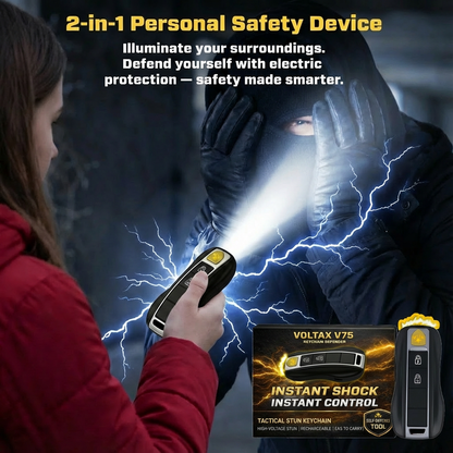 💥 2026 Christmas Sale 75% OFF ️🔦 SUPTRUCK™ Voltax V75 Stun Car Keychain ⚡