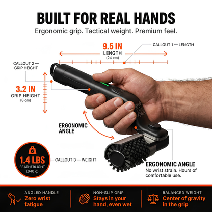 🎯 2026 Summer Sale 70% OFF 🔥 Grill Master Pro Electric Brush ⚡ Clean Any Grill in 5 Minutes