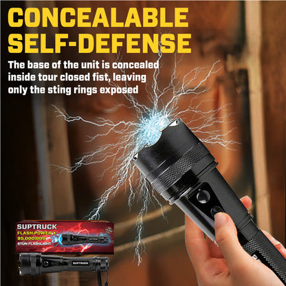 💥 2025 Pre-Christmas Sale 75% OFF ️🔦 SUPTRUCK™ Flash Power X95 Hi-Tech Flashlight ⚡ Defend with Max Power