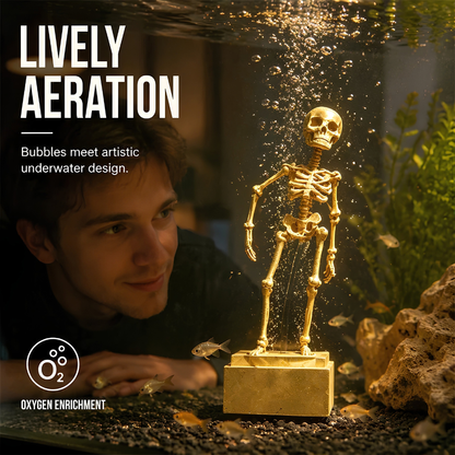 🎃 EARLY HALLOWEEN SALE 49% OFF ⏰ Aquarium Dancing Skeleton Bubbler 🫧