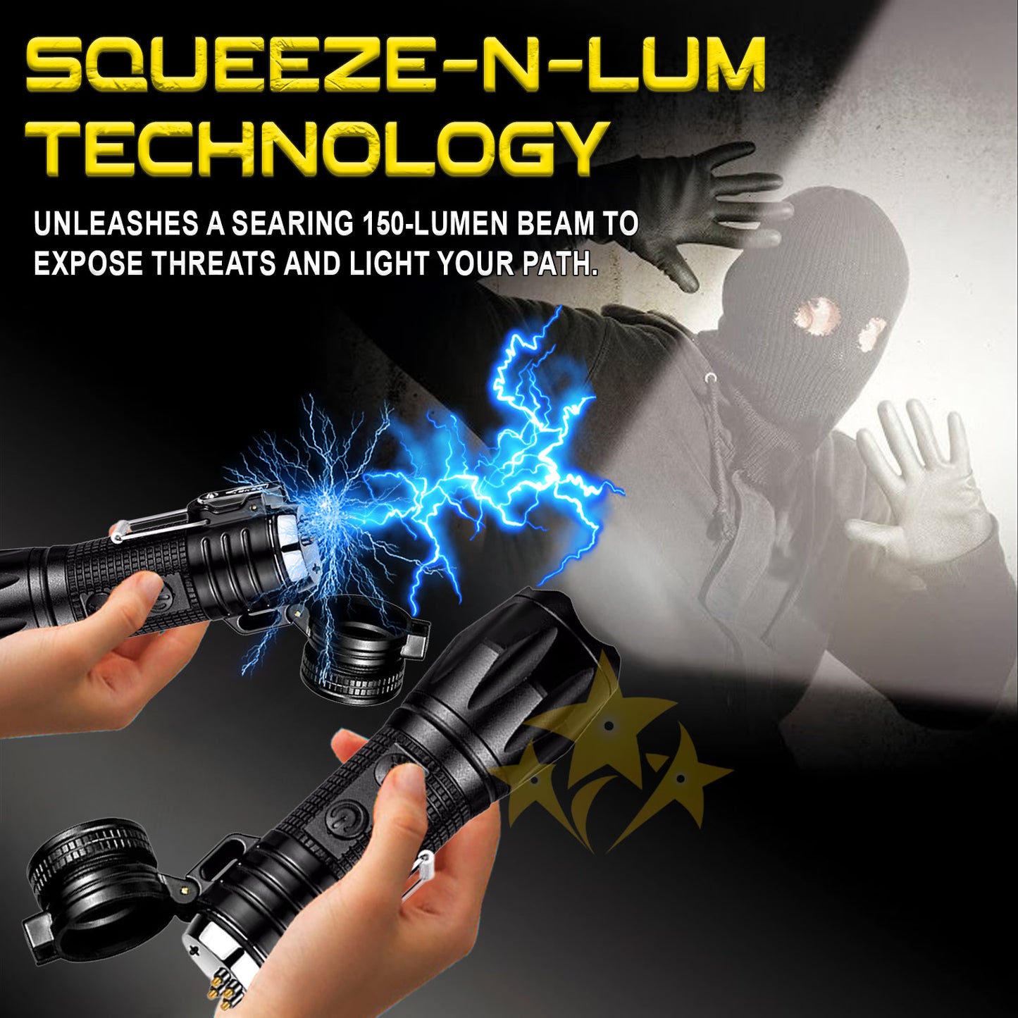 ️💥 2025 Mega Sale 70% OFF🔥VOLTAC™ LumaShock 95,000,000 Stun Flashlight 🔦 2-IN-1 SELF PROTECTION