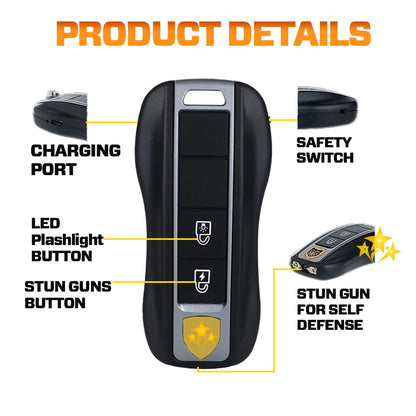💥 2025 Mega Sale 70% OFF ️🔥 VOLTAX V57 Hi-Tech Stun Flashlight Car Key ⚡ Smart Defense - Stay Safe