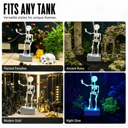 🎃 EARLY HALLOWEEN SALE 49% OFF ⏰ Aquarium Dancing Skeleton Bubbler 🫧
