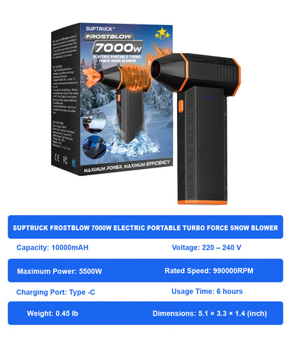 💥 Early Christmas 75% ️OFF ⏳ SUPTRUCK™ FrostBlow 7000W Electric Portable Turbo Force Snow Blower