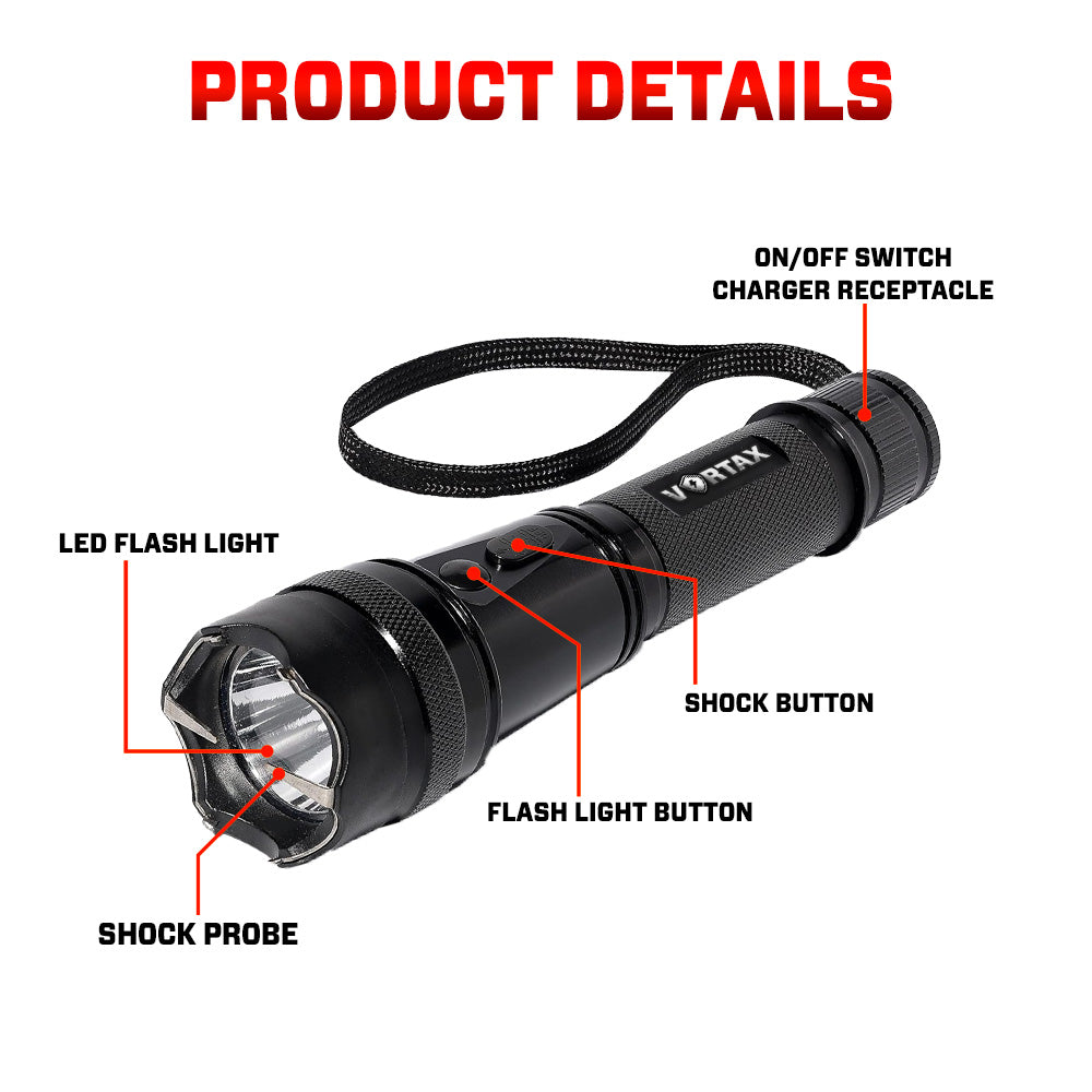 💥 2025 Upgraded 75% OFF ️🔦 VORTAX X95 Tactical Stun Flashlight ⚡Ultimate 2-IN-1 Power