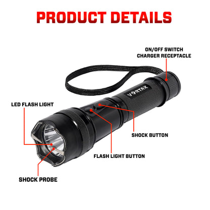 💥 2025 Upgraded 75% OFF ️🔦 VORTAX X95 Tactical Stun Flashlight ⚡Ultimate 2-IN-1 Power