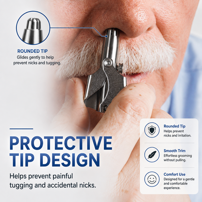 👃 LIMITED DEAL 70% OFF 💥 Manual Ear & Nose Hair Trimmer – Waterproof Stainless Steel, No Battery Needed