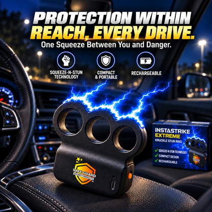 💥 LAST DAY 49% OFF ️🔥 2026 Upgraded INSTASTRIKE EXTREME Knuckle Stun Ring ⚡