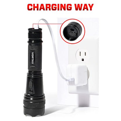 💥 2025 Upgraded 75% OFF ️🔦 VORTAX X95 Tactical Stun Flashlight ⚡Ultimate 2-IN-1 Power