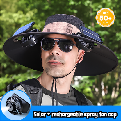 🔥 2026 Summer Sale 70% OFF 💥 New Ultra-Wide Brim Solar Mist Fan Hat ✨