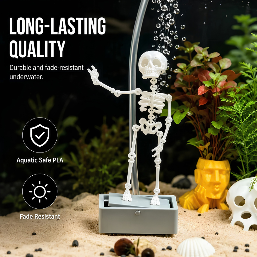 🎃 EARLY HALLOWEEN SALE 49% OFF ⏰ Aquarium Dancing Skeleton Bubbler 🫧