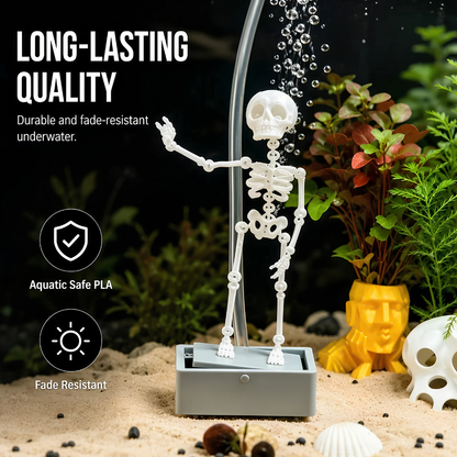 🎃 EARLY HALLOWEEN SALE 49% OFF ⏰ Aquarium Dancing Skeleton Bubbler 🫧