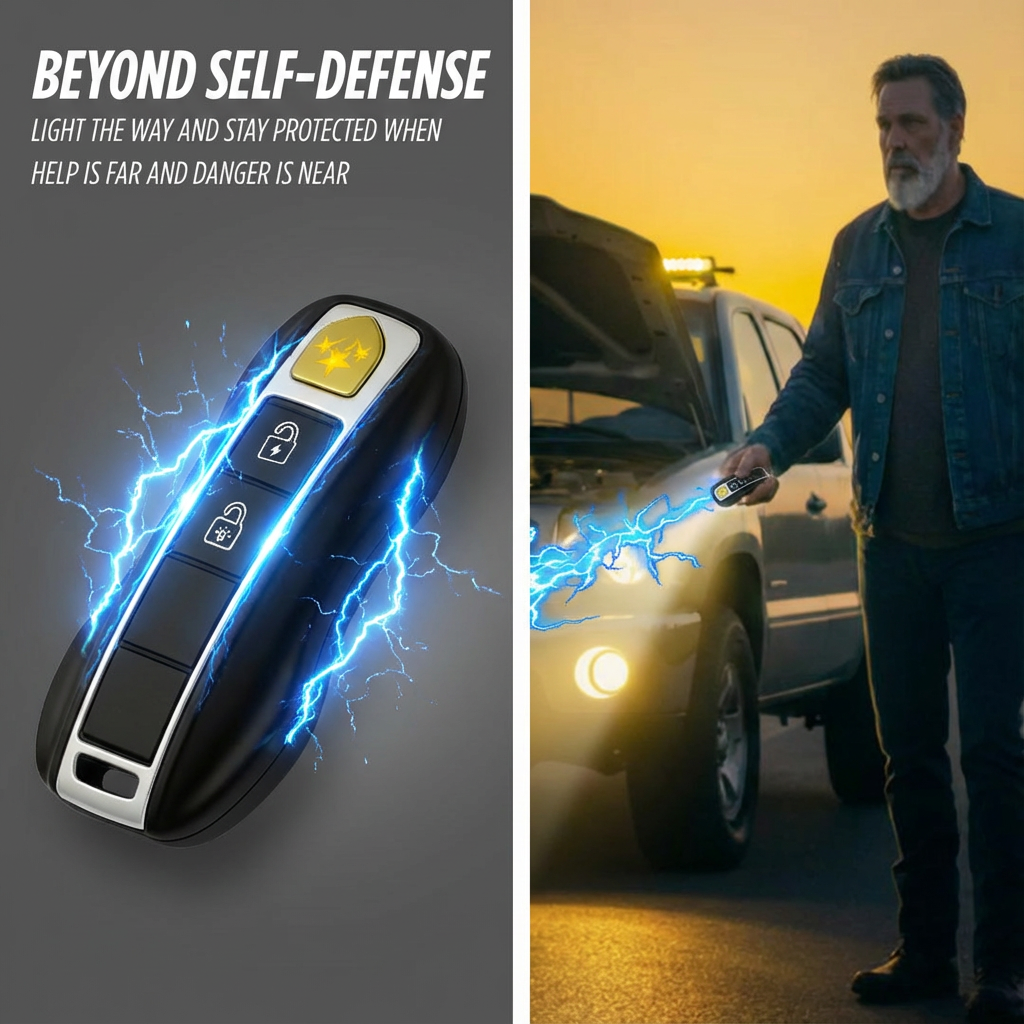 💥 2026 Christmas Sale 75% OFF ️🔦 SUPTRUCK™ Voltax V75 Stun Car Keychain ⚡