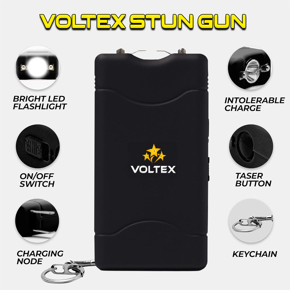 ️💥 2025 Big Sale 70% OFF ️🔥 VOLTEX MaxZap 25,000,000 🔦 2-in-1 Stun Gxn With LED Flashlight ⚡ Smart Defense - Stay Safe