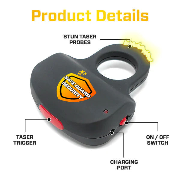 🛡️ 2025 Limited SafeGuard Extreme 28,000,000 Vortac Knuckle Stun Grip