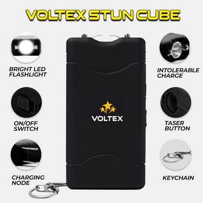 ️💥 2025 Mega Sale 70% OFF ️🔥 VOLTEX MaxZap 25,000,000 Volts 🔦 2-in-1 Stun Cube With LED Flashlight ⚡ High Tech - Smart Defend