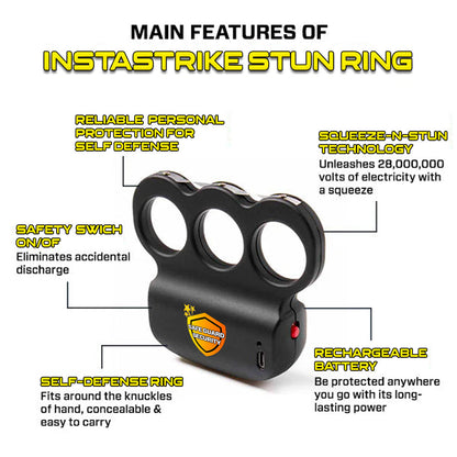 ️💥 2025 Year End Sale 70% OFF ️🔥 INSTASTRIKE Extreme 28,000,000 SUPTRUCK™ Knuckle Stun Ring ⚡ Bright Light, Bold Defense