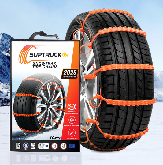 πPre-Christmas Sale 70% OFFπ₯2025 Upgraded SUPTRUCKβ’ SnowTrax Tire Chains (10PCs/Box)