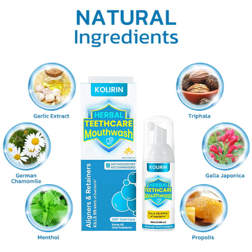 🎉 2025 Limited 70% OFF ️🔥 HERBAL TEETHCare Kolirin Mouthwash - Solve all Oral Problems