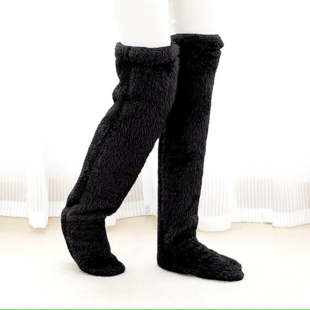 🎄 Early Christmas Sale 49% OFF 🔥 Ultra-Cozy Fluffy Thigh-High Socks