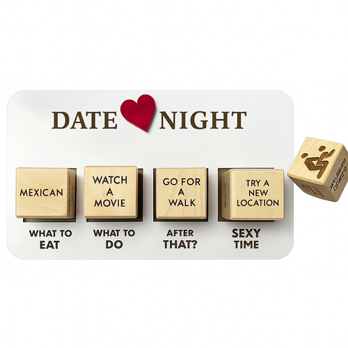 🎲 Romantic Date Night Dice Game 💕 Fun 5 Dice Set For Couples
