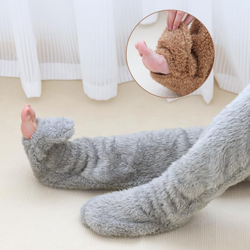 🎄 Early Christmas Sale 49% OFF 🔥 Ultra-Cozy Fluffy Thigh-High Socks