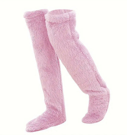 🎄 Early Christmas Sale 49% OFF 🔥 Ultra-Cozy Fluffy Thigh-High Socks