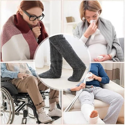 🎄 Early Christmas Sale 49% OFF 🔥 Ultra-Cozy Fluffy Thigh-High Socks