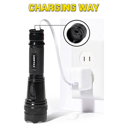 💥 2025 Upgraded 75% OFF ️🔦 VORTAX X95 2in1 Tactical Stun & Flashlight ⚡ Light Your Path,  Stop Any Threat