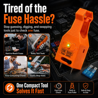 🔍 LAST DAY 49% OFF ⚡ 24V DC 2in1 Car Fuse Tester & Puller