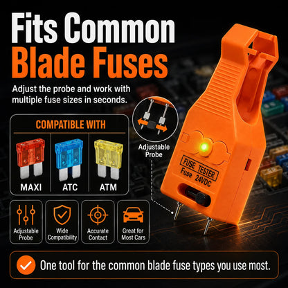 🔍 LAST DAY 49% OFF ⚡ 24V DC 2in1 Car Fuse Tester & Puller