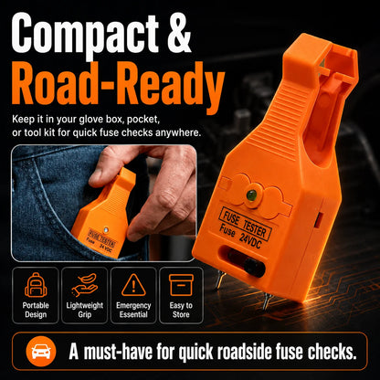🔍 LAST DAY 49% OFF ⚡ 24V DC 2in1 Car Fuse Tester & Puller